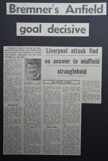 Bremner's goal decisive